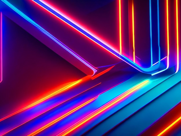 Photo neon wallpaper for screen with muted vibrant colors smooth transition