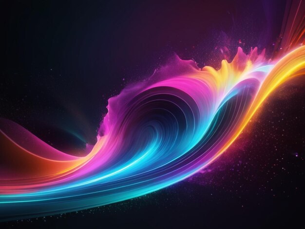 Neon Wave Explosion background