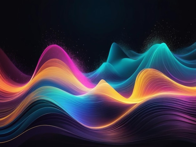 Neon Wave Explosion background