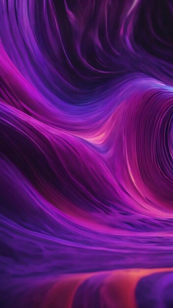 Neon wave fluid curves futuristic art blur purple