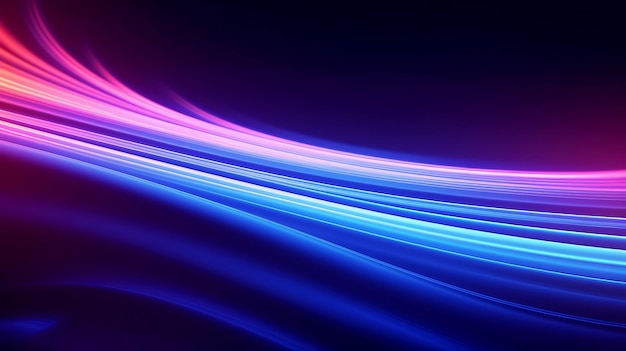 Neon Waves Background