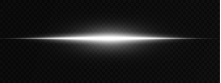 Photo neon white horizontal speed lines laser lines of light horizontal neon light glowing stripes