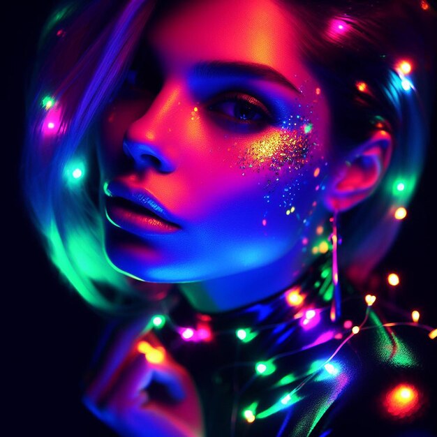 neon woman