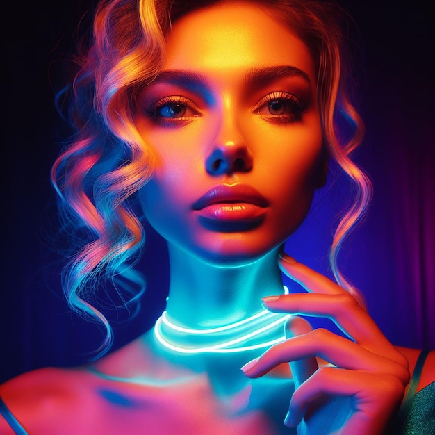 neon woman