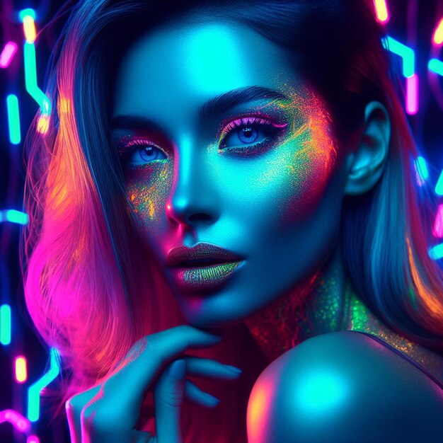 neon woman