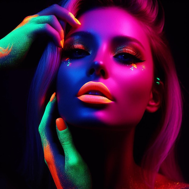 neon woman