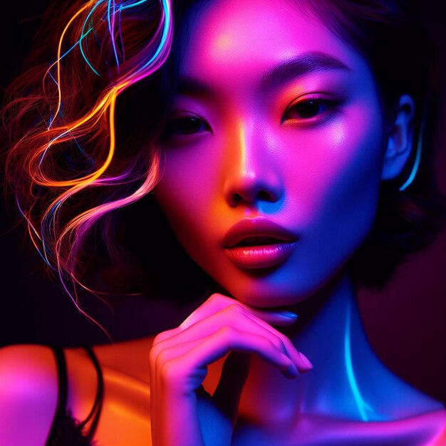 neon woman