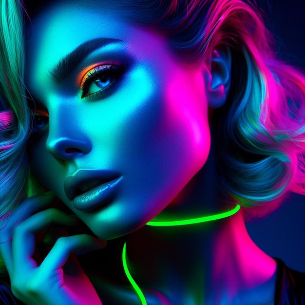 neon woman