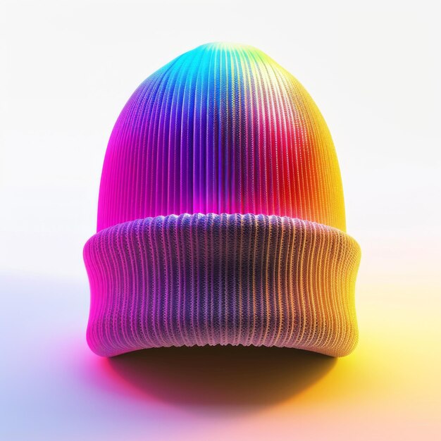 Neonbeanie geïsoleerd