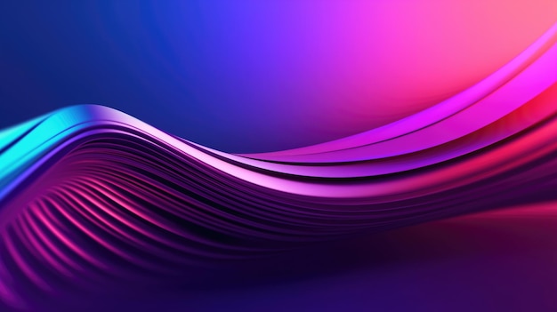 Neongolfachtergrond met levendige kleurovergangen