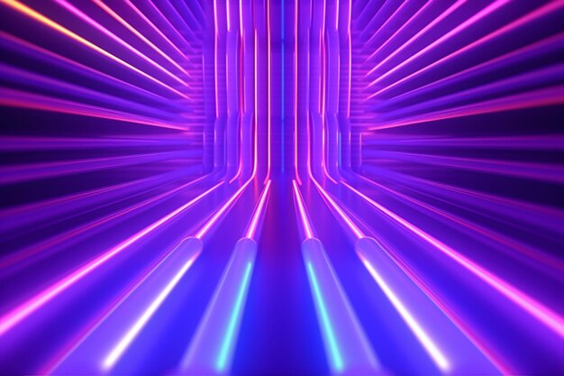 Neonlicht abstracte futuristische achtergrond ultraviolet