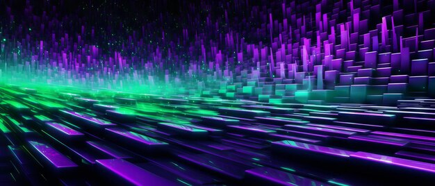 Neonlit futuristic virtual design