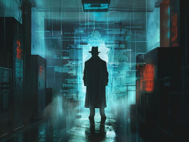 Neonoir detective agency mysteries in the digital fog