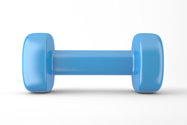 Neoprene Dumbbell Front Side Isolated In White Background