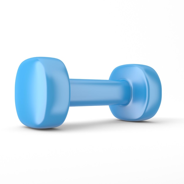 Photo neoprene dumbbell left view in white background