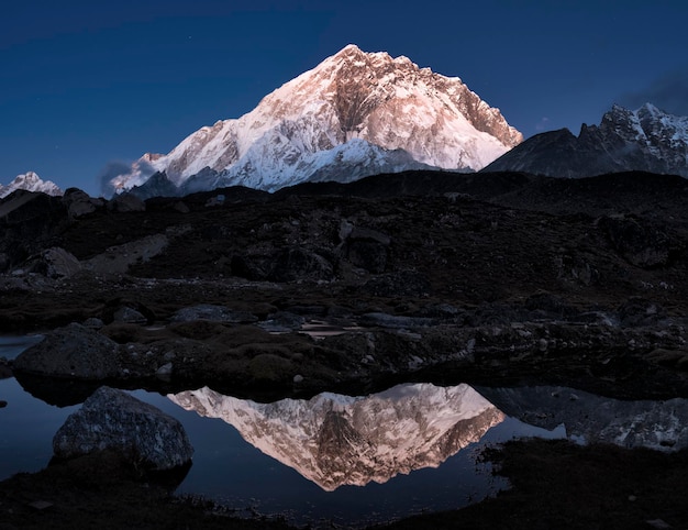 ネパール、ヒマラヤ、クンブ、エベレスト地域、ヌプツェ