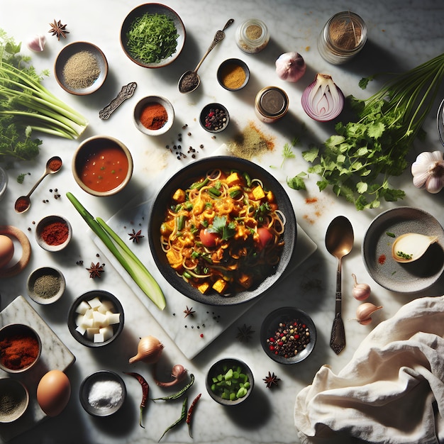 Nepalese Aloo Achar Dish with Herbs and Spices