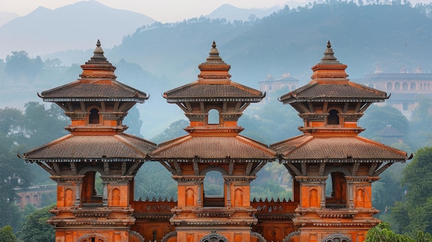 ネパール の 山 の 中 の 宮殿