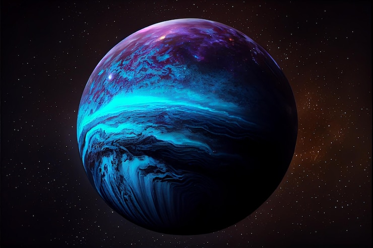 Photo neptune a planet in the solar system