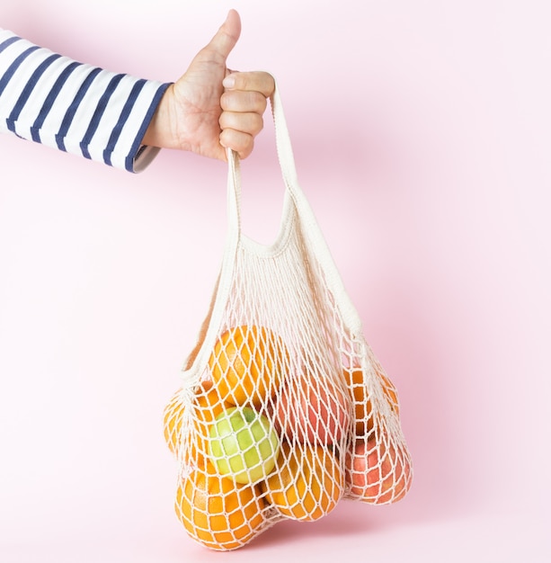 Net bag. Zero waste concept