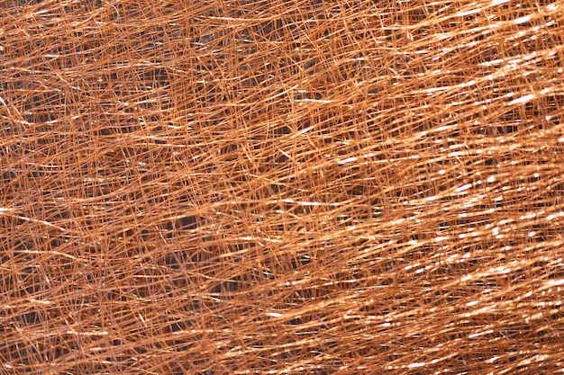 Net random pattern abstract background of Bronze wire