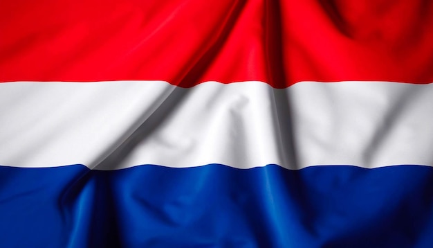 Photo netherlands flag with folds