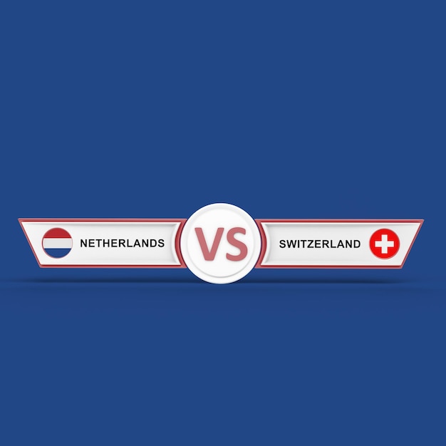 Premium Photo Netherlands vs switzerland match