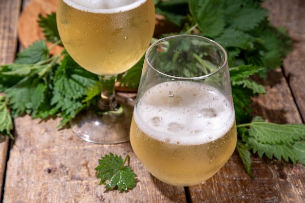 Nettle craft fizz beer