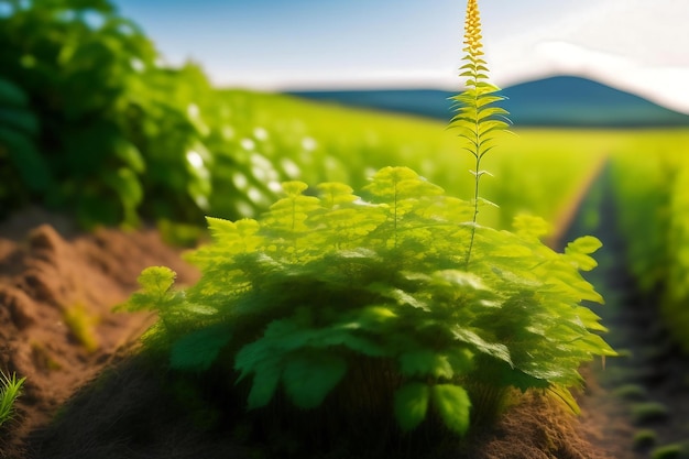 Nettle growing wild