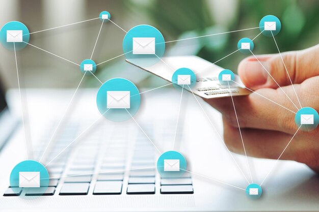 Netwerk digitale software technologie concept