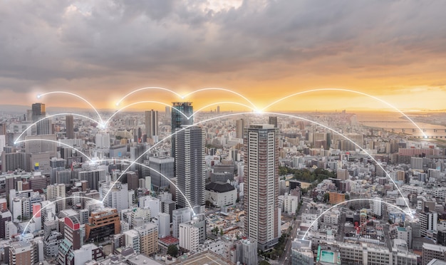 Netwerkverbindingstechnologie in de stad