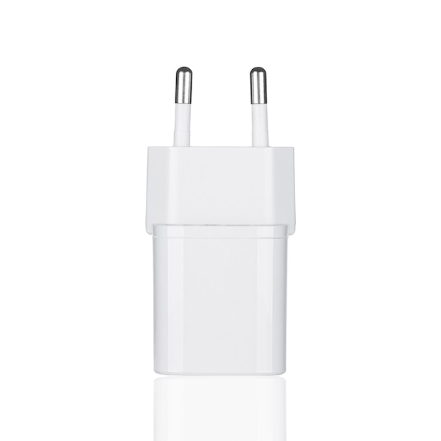 Network adapter 220V USB charging on a white background