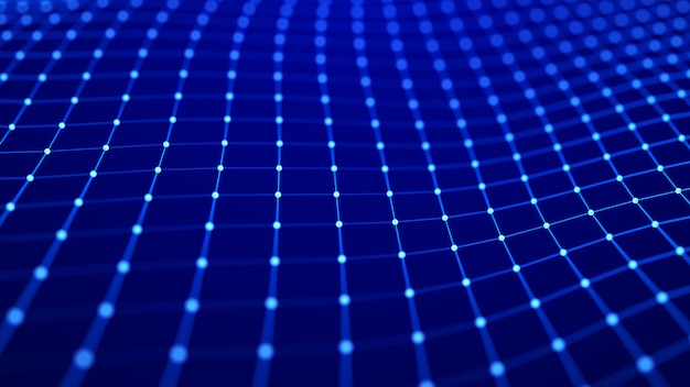 network connection structure abstract technology grid background big data digital background 3d rendering