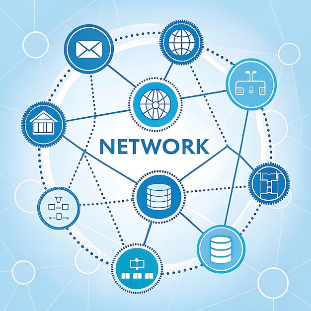 Network connection system in update style