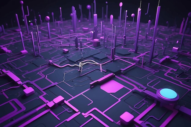 Network connections technology background