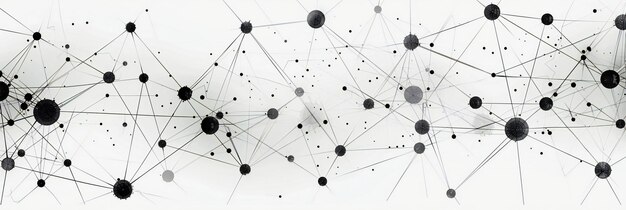 Network connectivity and science in an abstract geometric structure visualizing the complexity of digital communication