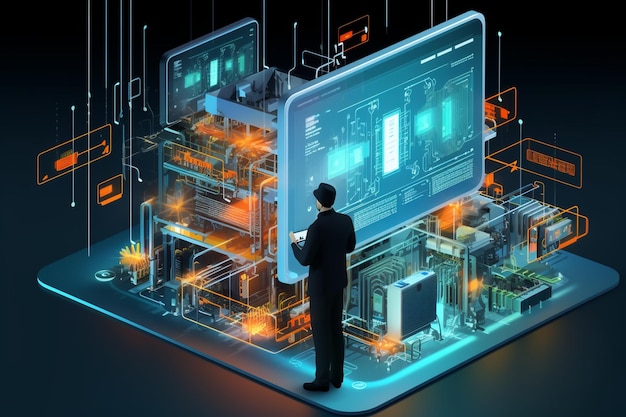network engineer examining 5g signal strength on a 00466 00