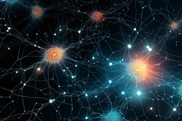 Photo network of neurons