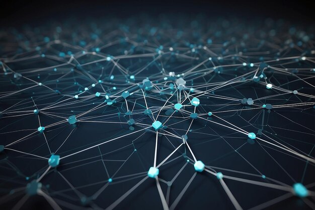 Network nodes Digital stock illustration