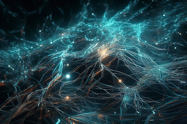 Neural Network Space AI-technologie gegenereerd beeld