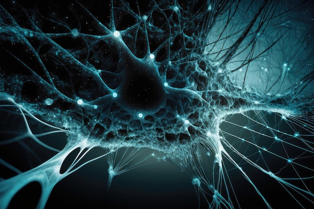 複雑で複雑なシステムを形成する接続されたニューロンの層ごとの層を持つニューラル ネットワーク