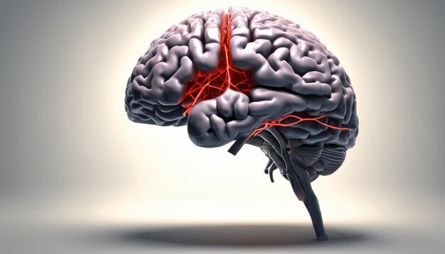 Neurological complexity in a 3D rendering