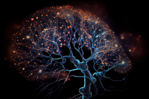 光インパルスを持つニューロン細胞