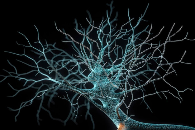 Neuron Signals Being Sent Out Through The Body