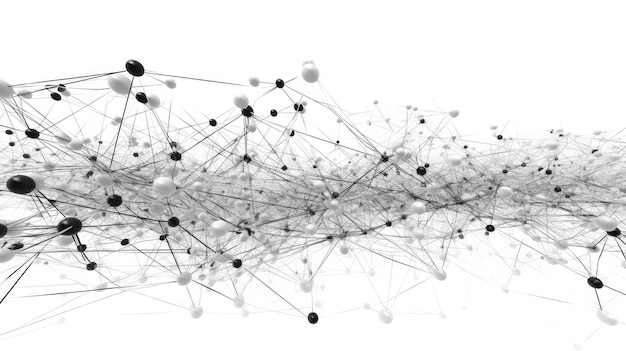 Foto materiale di sfondo bianco per la tecnologia dei neuroni