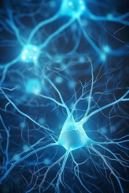 Photo neuronal network background