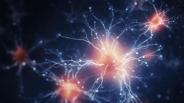 Foto concetto di cellule neuronali