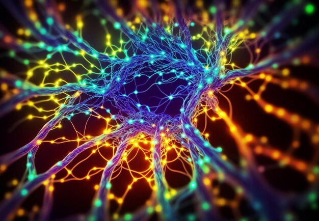 Neurons and nervous system Nerve cells background Science and medicine