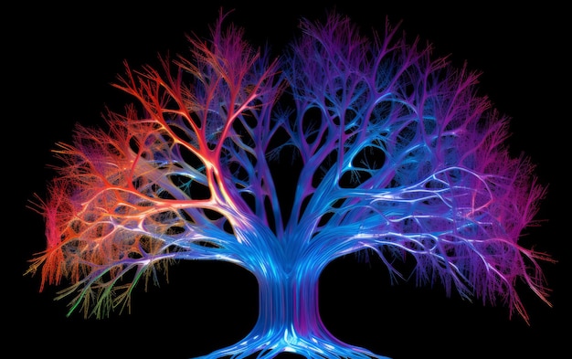 Photo neurons and nervous system tree