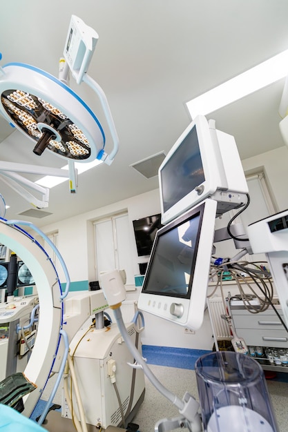 Neurosurgery equipment in hospital Modern operating technologies